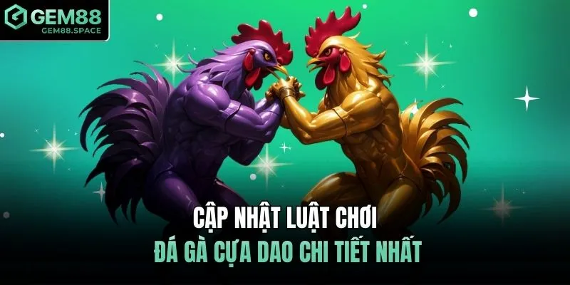 Cập nhật luật chơi đá gà cựa dao chi tiết nhất